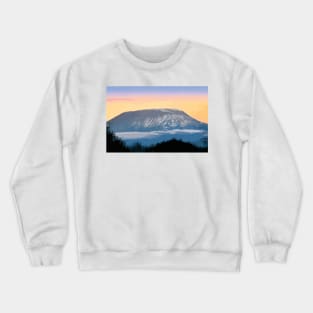 Sunrise Over Mt Kilimanjaro Digital Painting Crewneck Sweatshirt